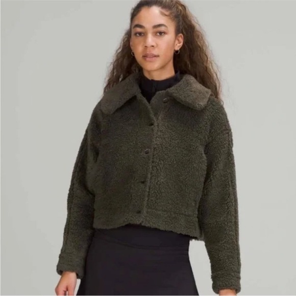 lululemon athletica Jackets & Blazers - Lululemon Textured Fleece Button Jacket